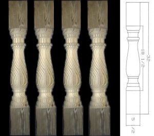Victorian Baluster Style 0325x6